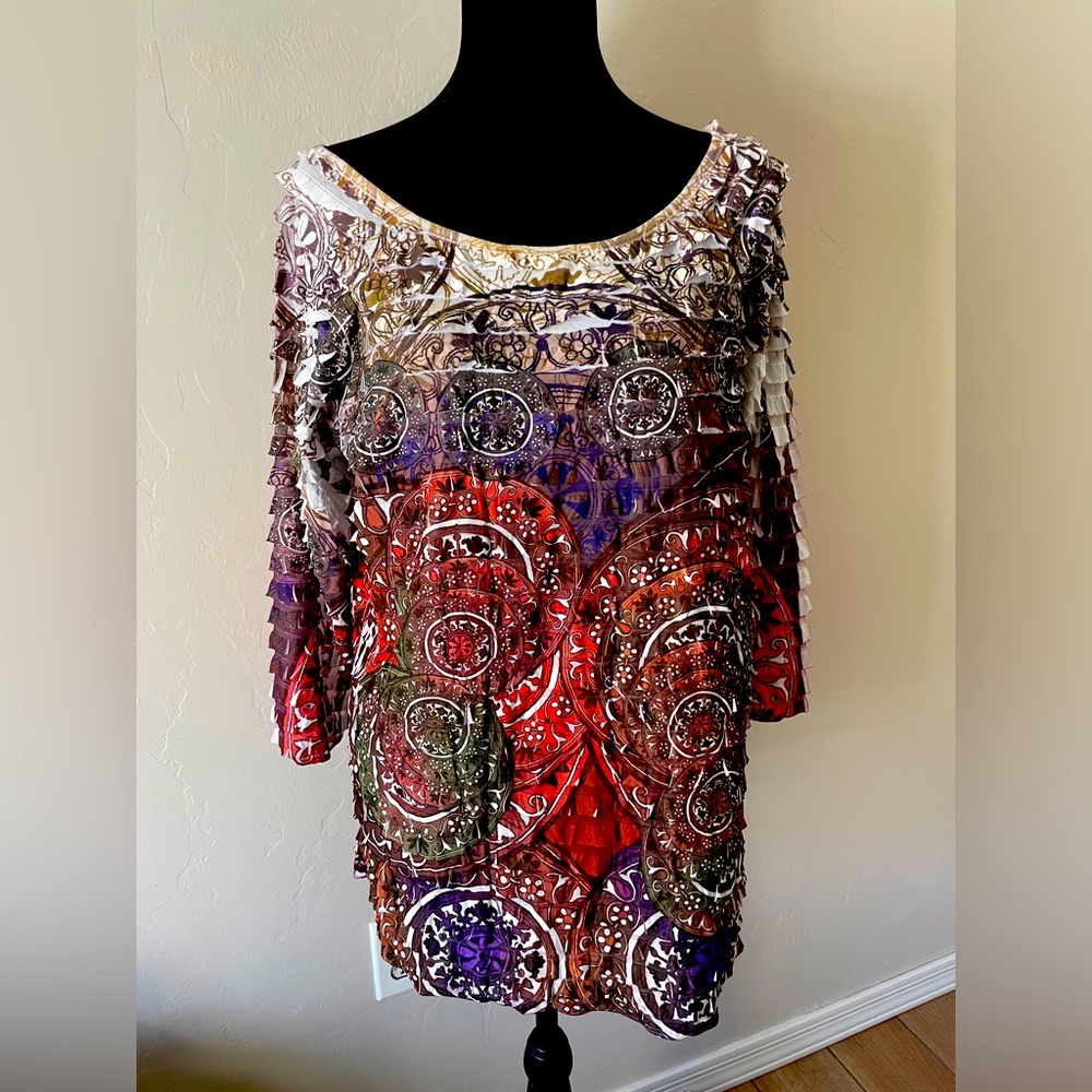 Investments Ruffled Art Tunic